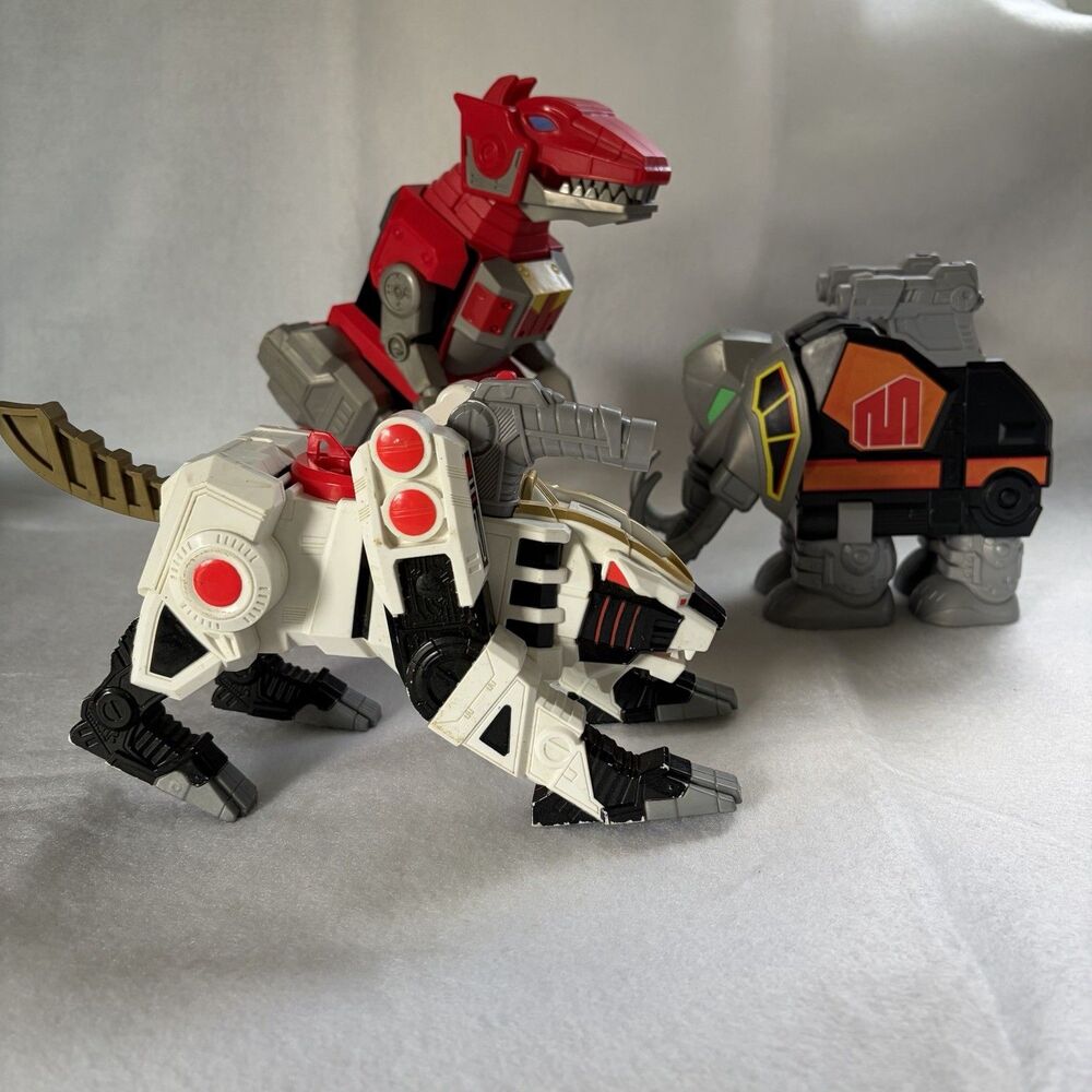 Lot of Imaginext Power Rangers Mastadon Zord, Tiger Zord, Dino Zord. No Figures
